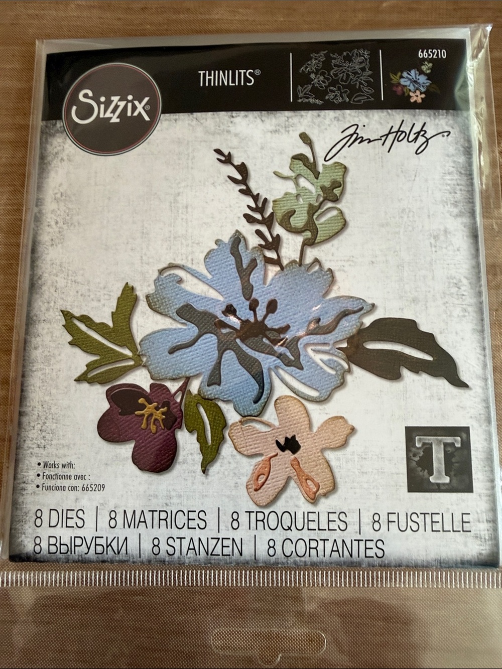 Sizzix Tim Holtz Floral Thinlits Die Set “Brushstroke Flowers”